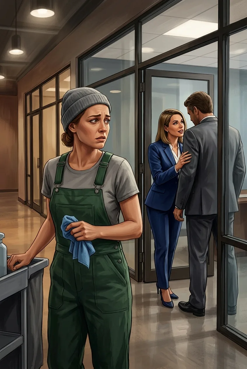 Illustration of Hidden Identities and Office Hostility in Daisy Tucker and Mr. NYC