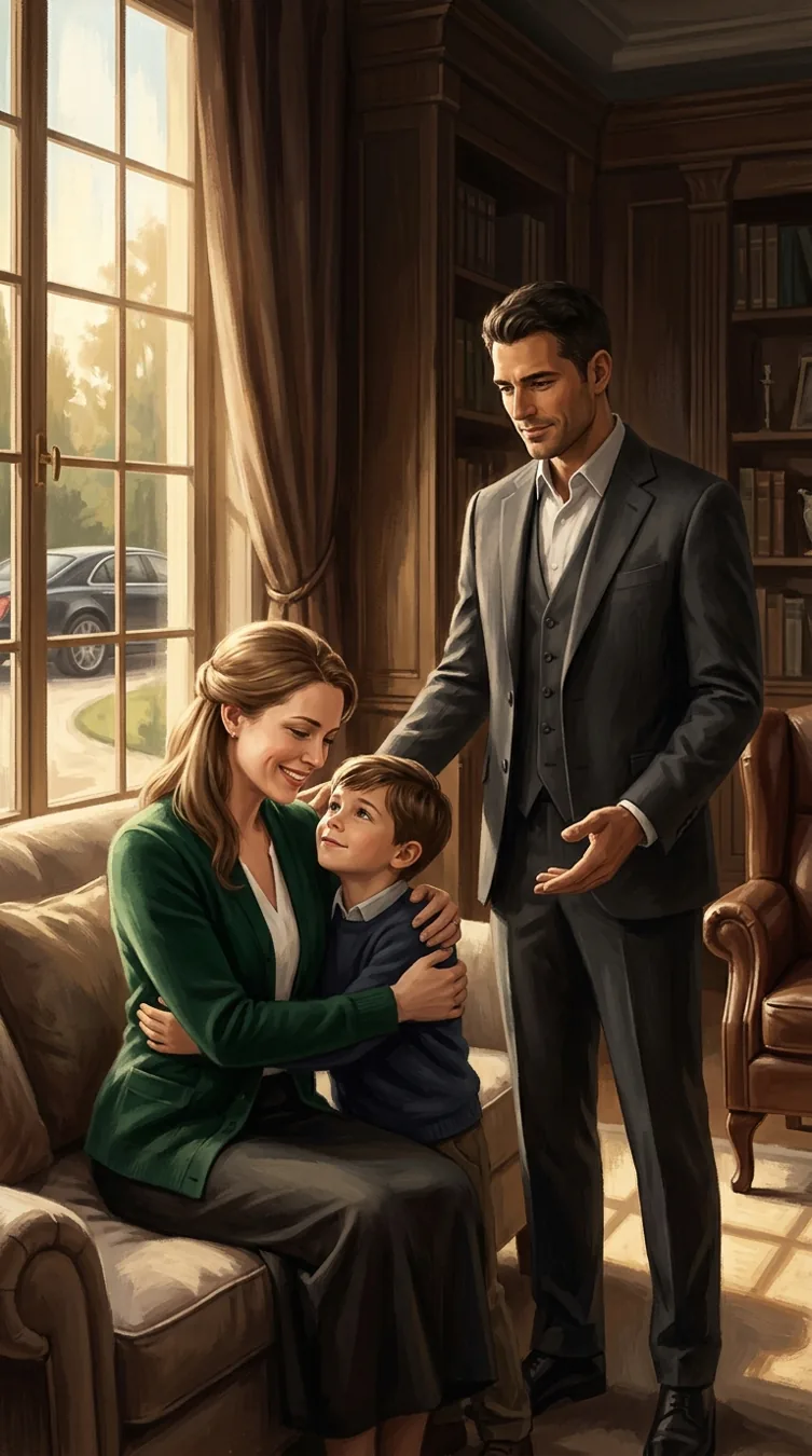 Illustration of Healing Within the Moretti Household in Divorced: Claimed by the Mafia King