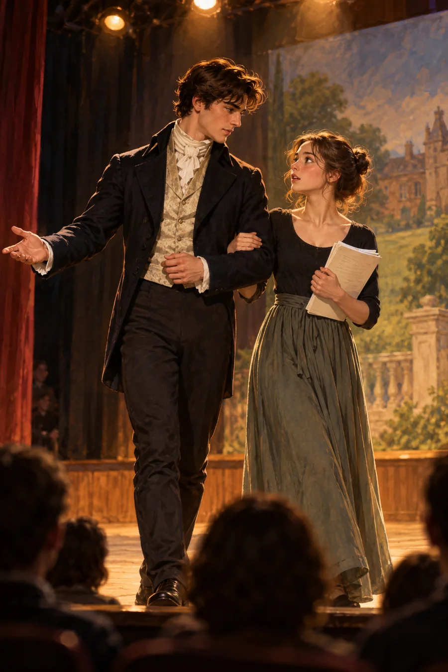 Illustration of Stage Auditions and Farmhouse Sanctuary in Dream On