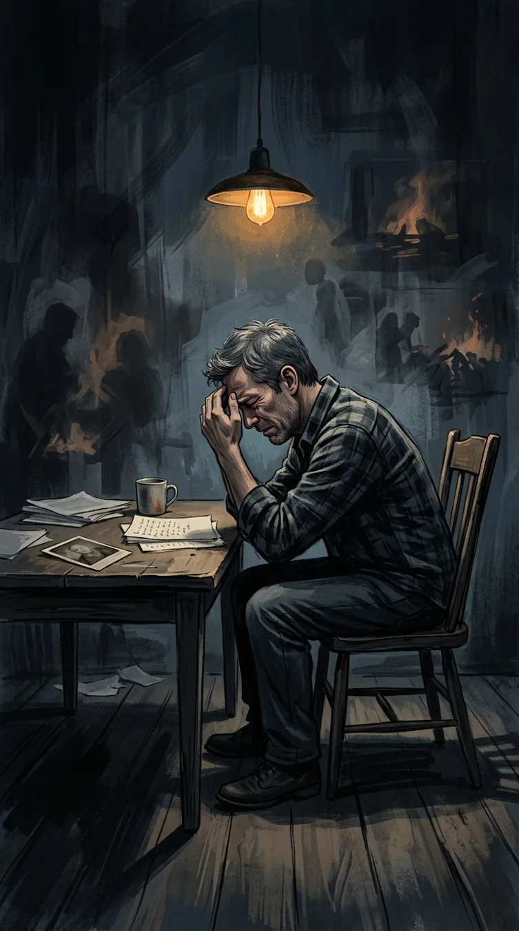 Illustration of Confronting the Hidden Trauma in Fighting the Fire