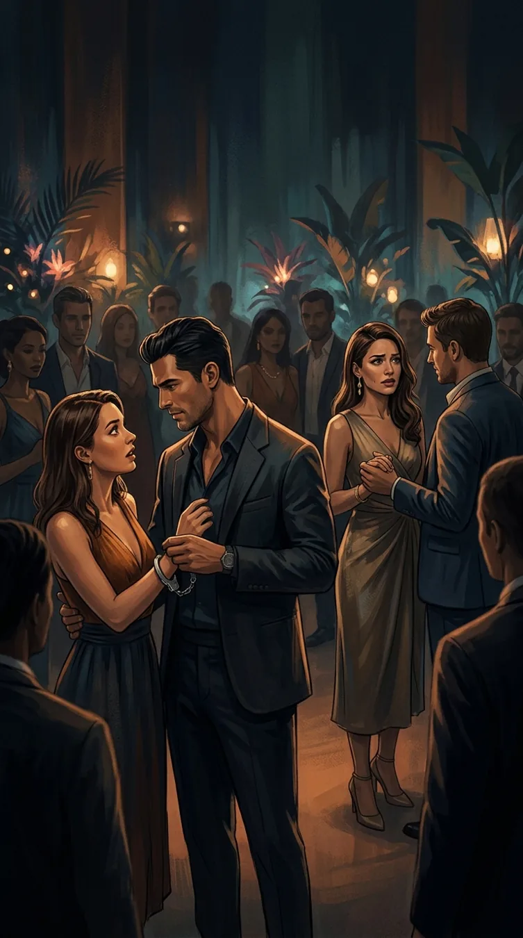 Illustration of A Tense Partner Swap in Love Is A Dangerous Game