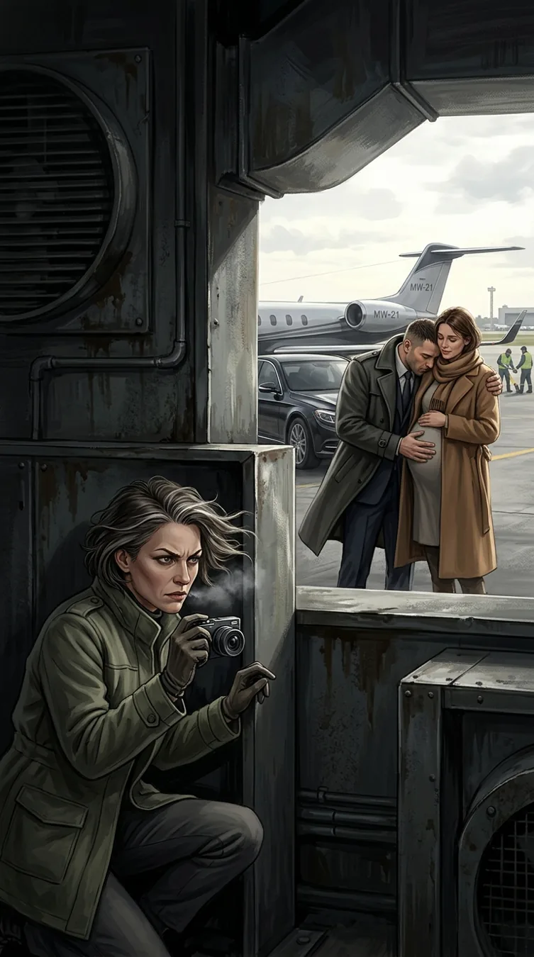 Illustration of Suspicion at the Airport in Mistaken as His Mate: The Luna’s Regret