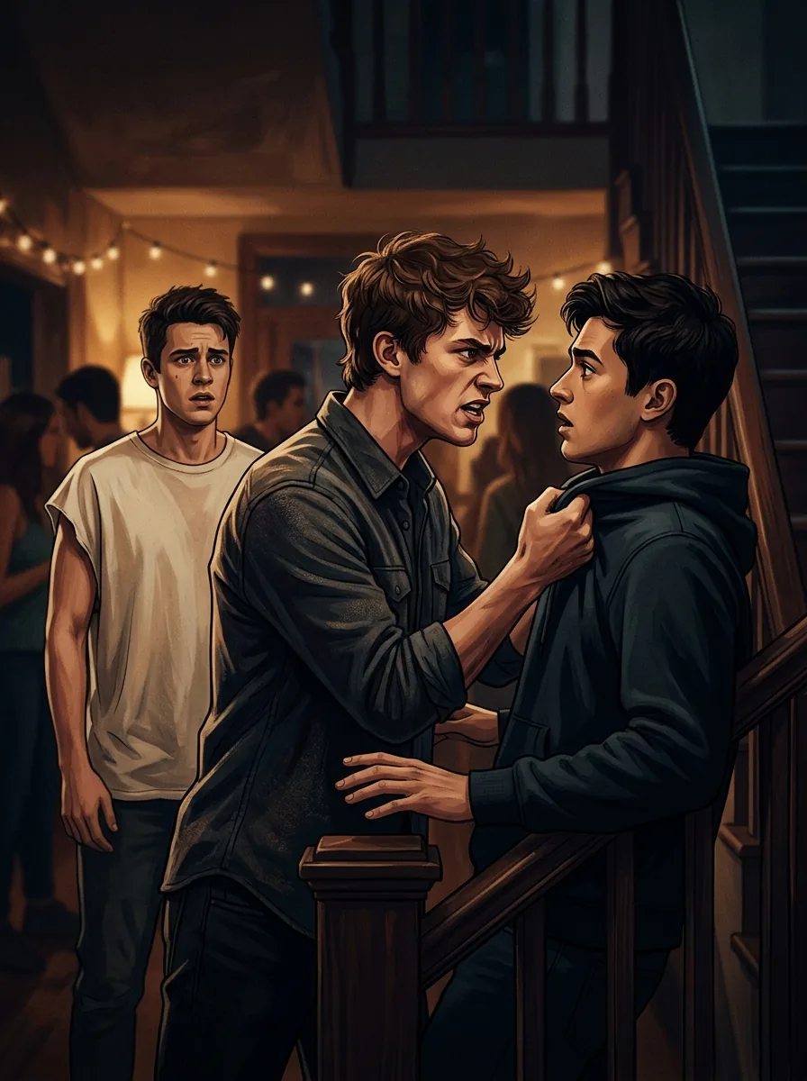 Illustration of Party Altercation in Scoring on My Football Captain Stepbrother