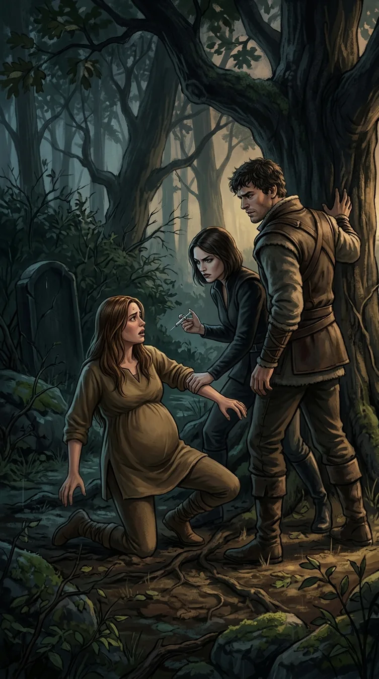 Illustration of Betrayal and a Stolen Newborn in The Alpha and His Nanny Luna