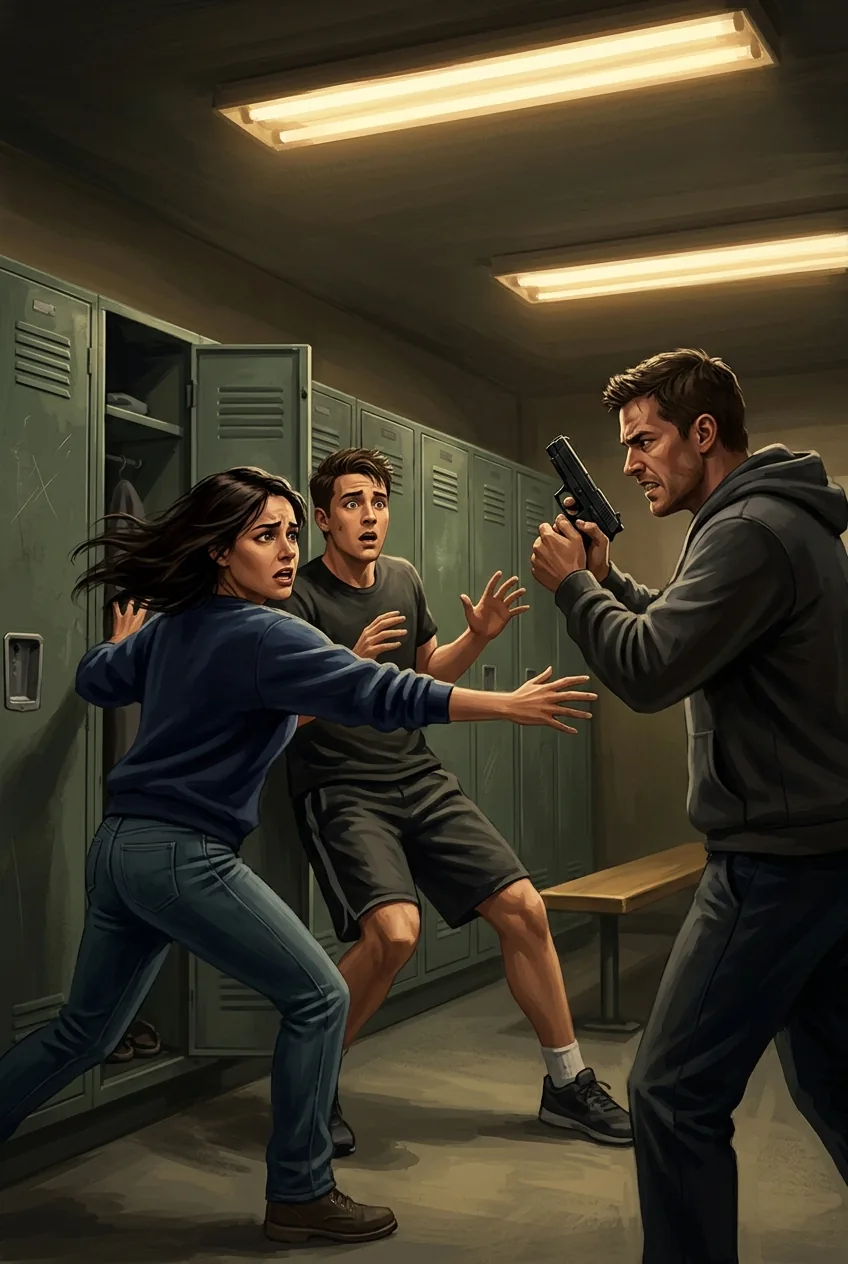 Illustration of The Locker Room Ambush and Restoration in The Lost Quarterback Returns